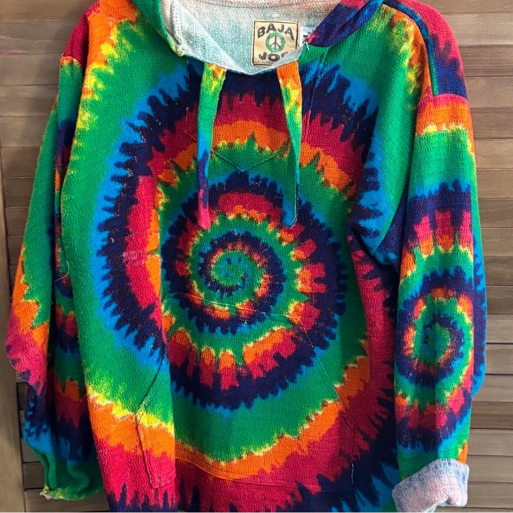Multicolor Tie-Dye Hoodie